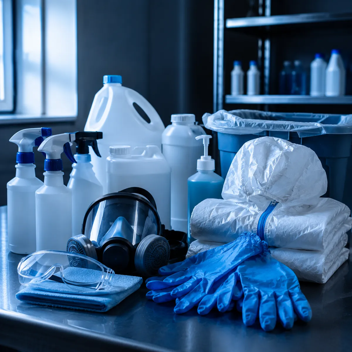 Professional biohazard cleanup and decontamination equipment used in Greater Houston