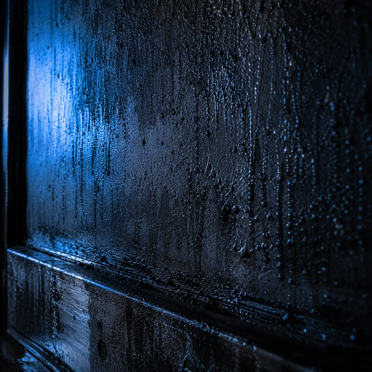 Oily soot deposits on a surface after a fire in a Greater Houston property