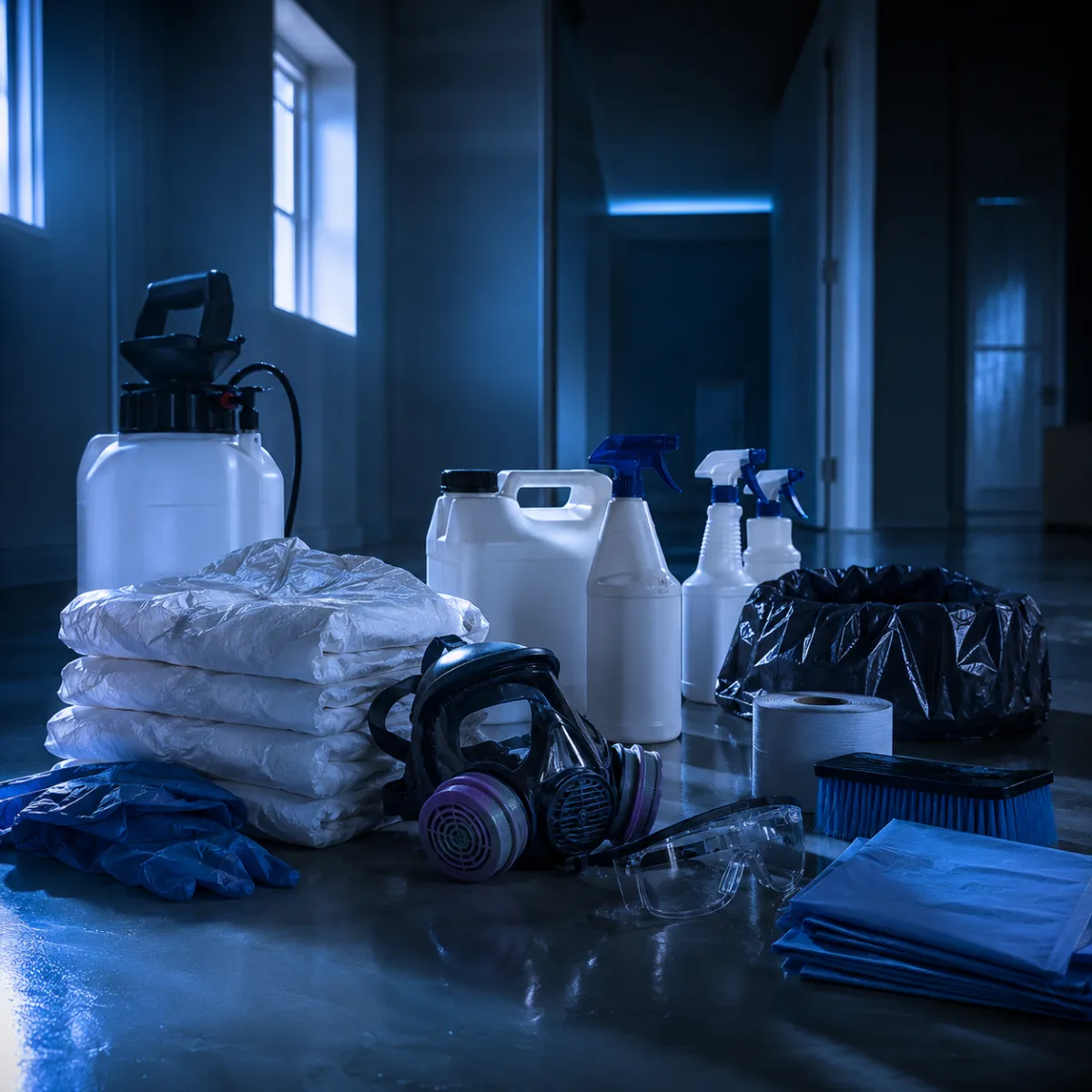 Professional decontamination supplies for crime scene cleanup in Greater Houston