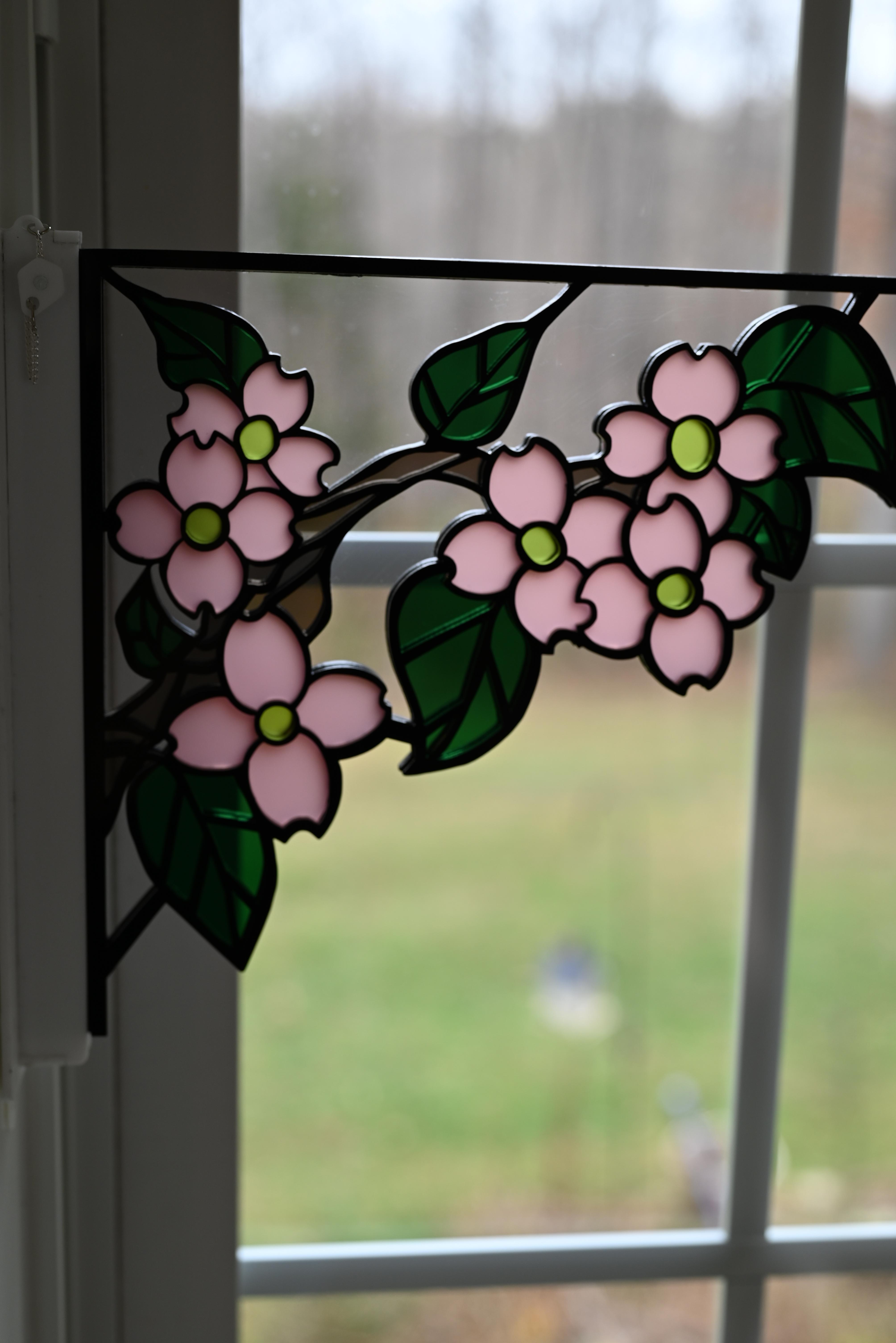 Pink Dogwood Sun Catcher