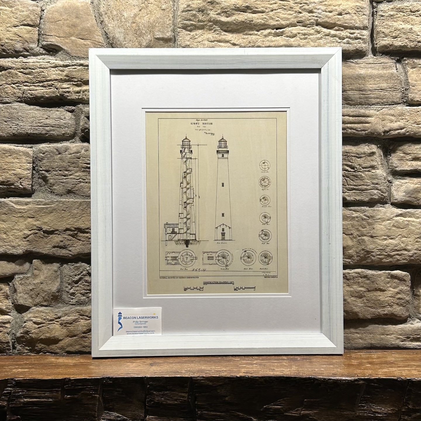 Cape Lookout Architectural in frame