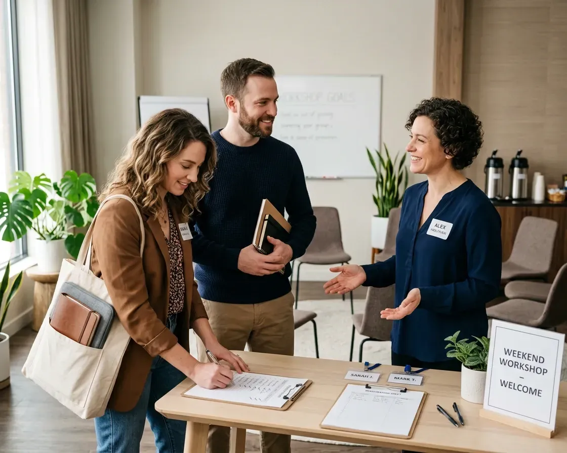 selective focus photography of people sits in front of table inside room