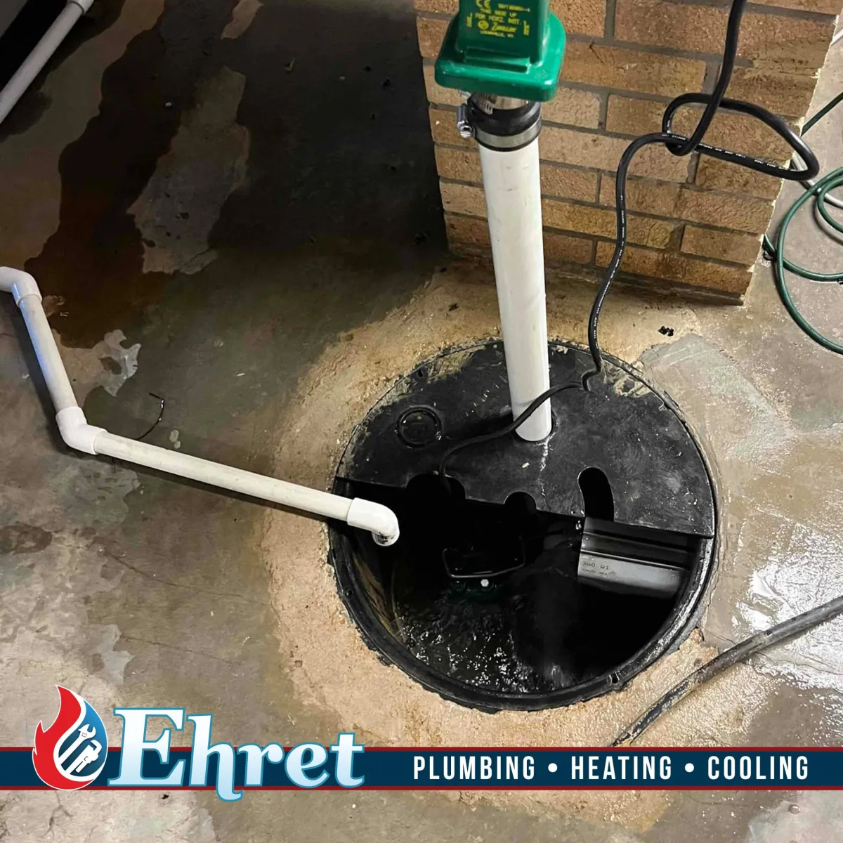 Clean Sump Pump Install by Ehret