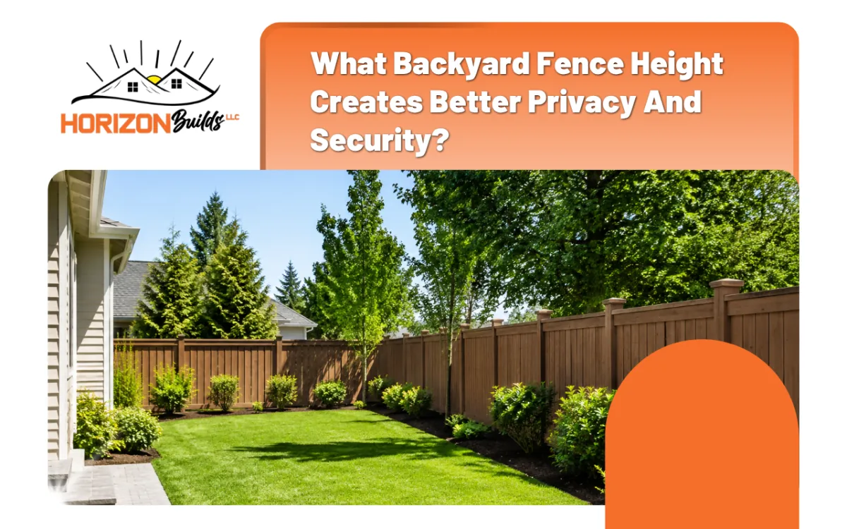 backyard fence height for a private residential yard