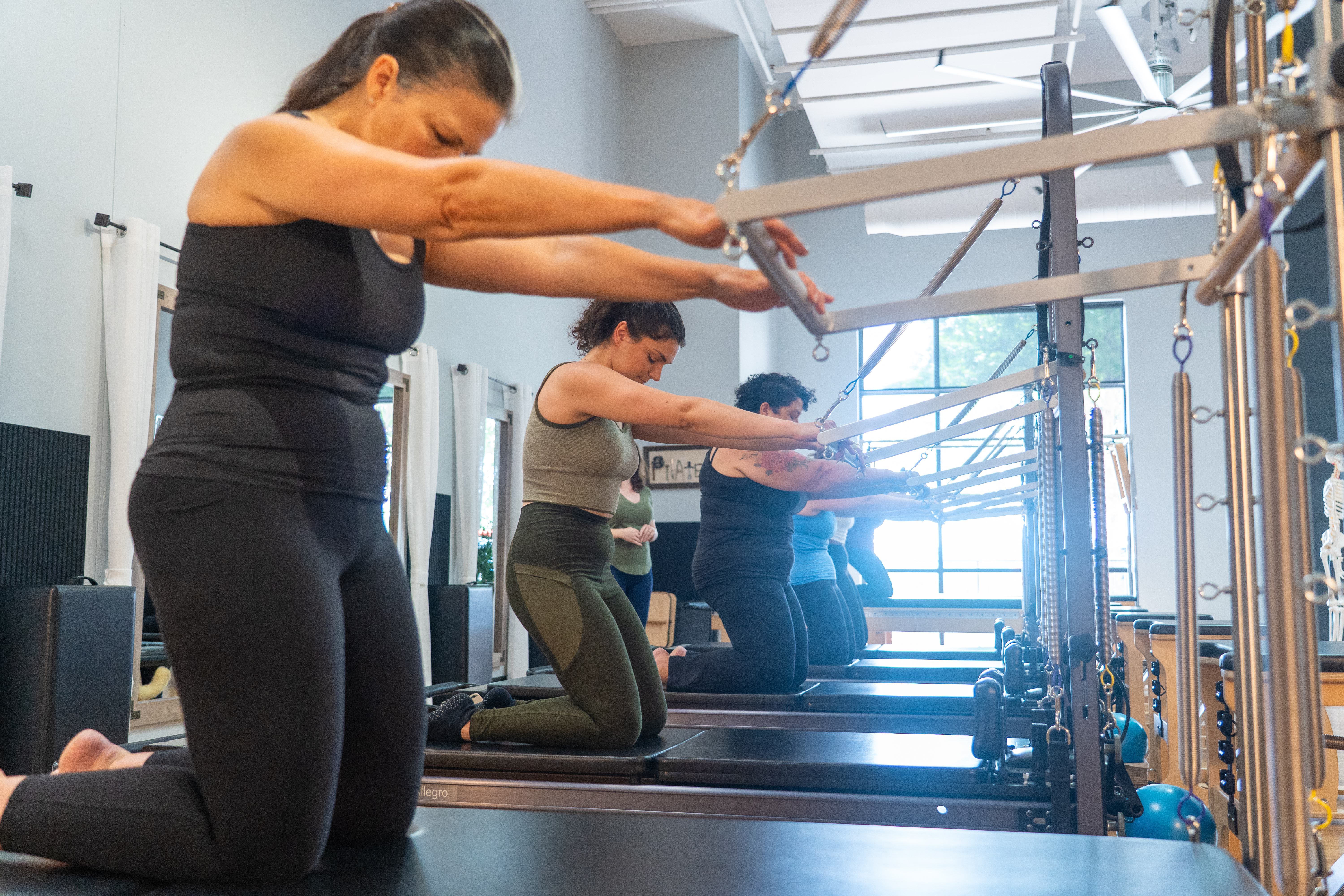 Reformer Pilates class at McKinney Movement Center in McKinney TX