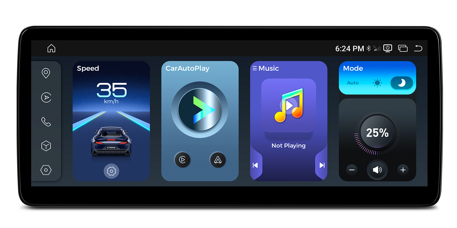 Universal Vertical Android Car Stereo Navigation System