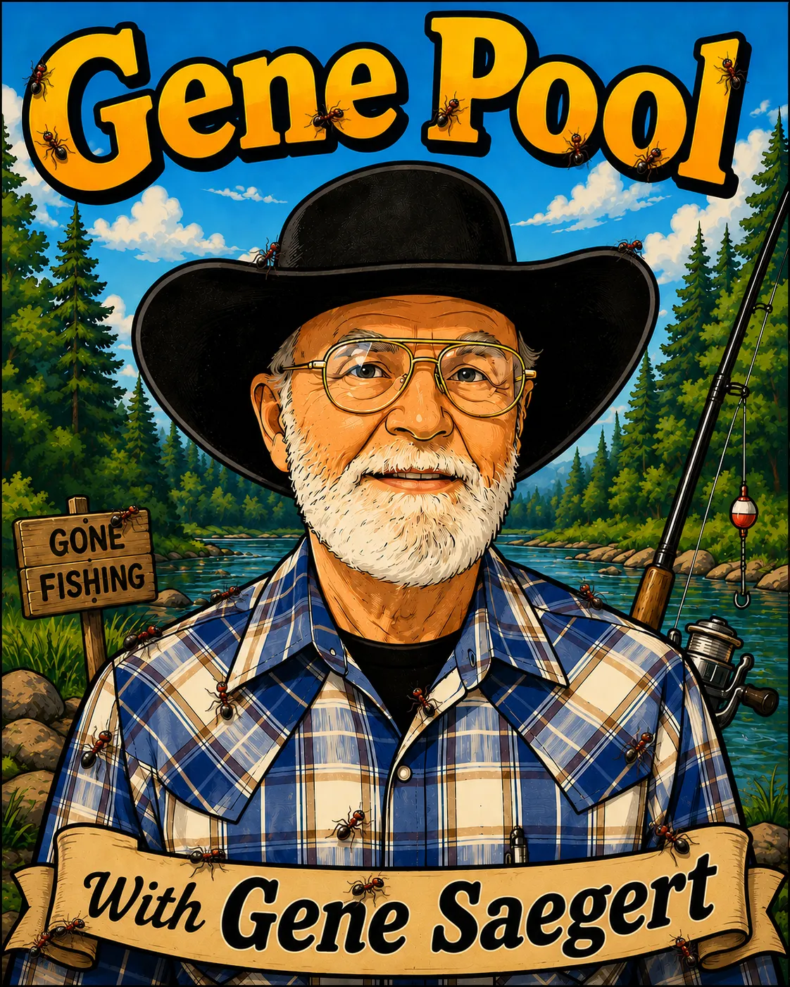 Cartoon Gene with Ants