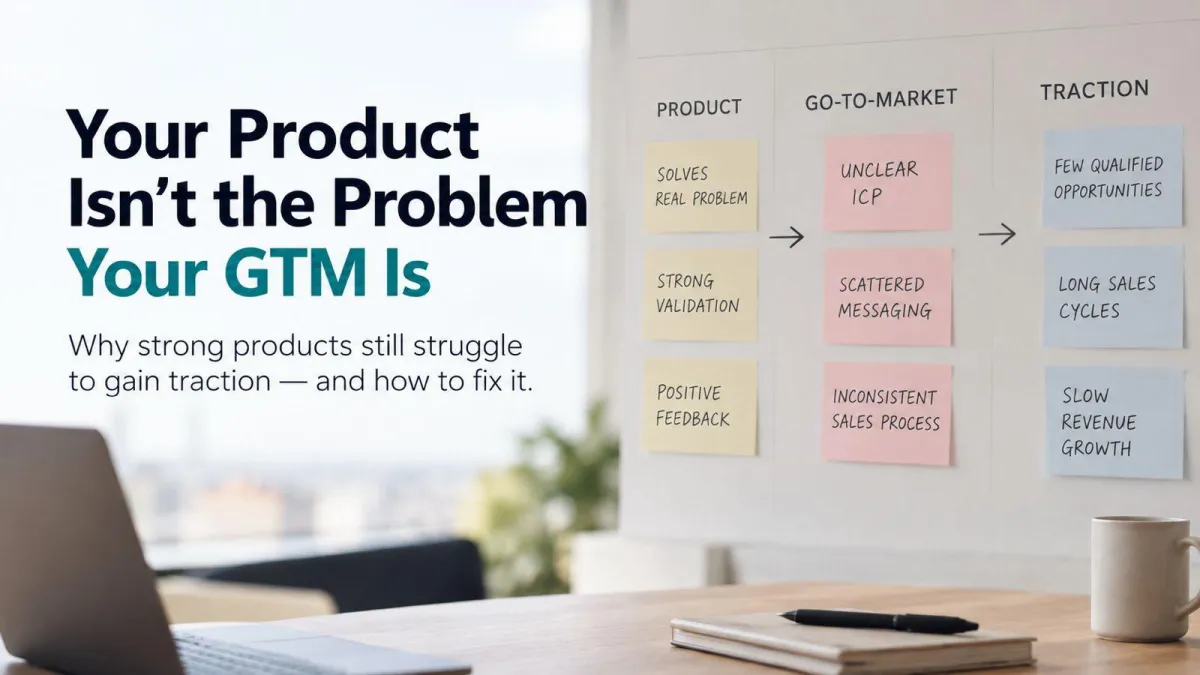 Your Product Isn't the Problem. Your Go-To-Market Is.