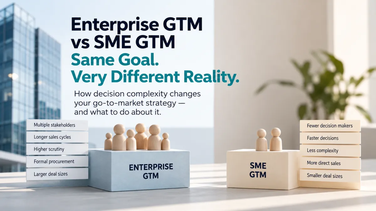 Enterprise GTM vs SME GTM: Why Decision Complexity Kills Deals