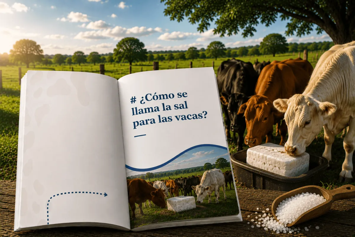 ¿Cómo se llama la sal para las vacas?