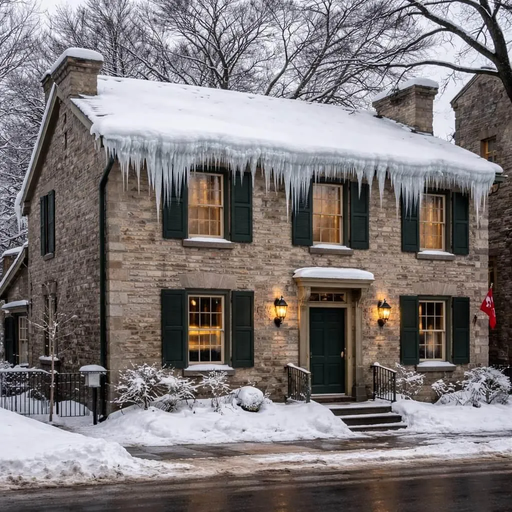 ice dams on roof caused by attic heat loss