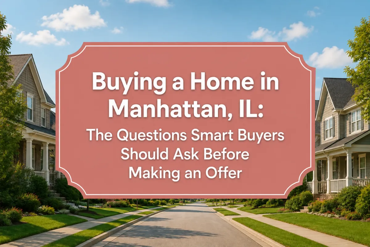 Buying a home in Manhattan, IL and questions smart buyers should ask