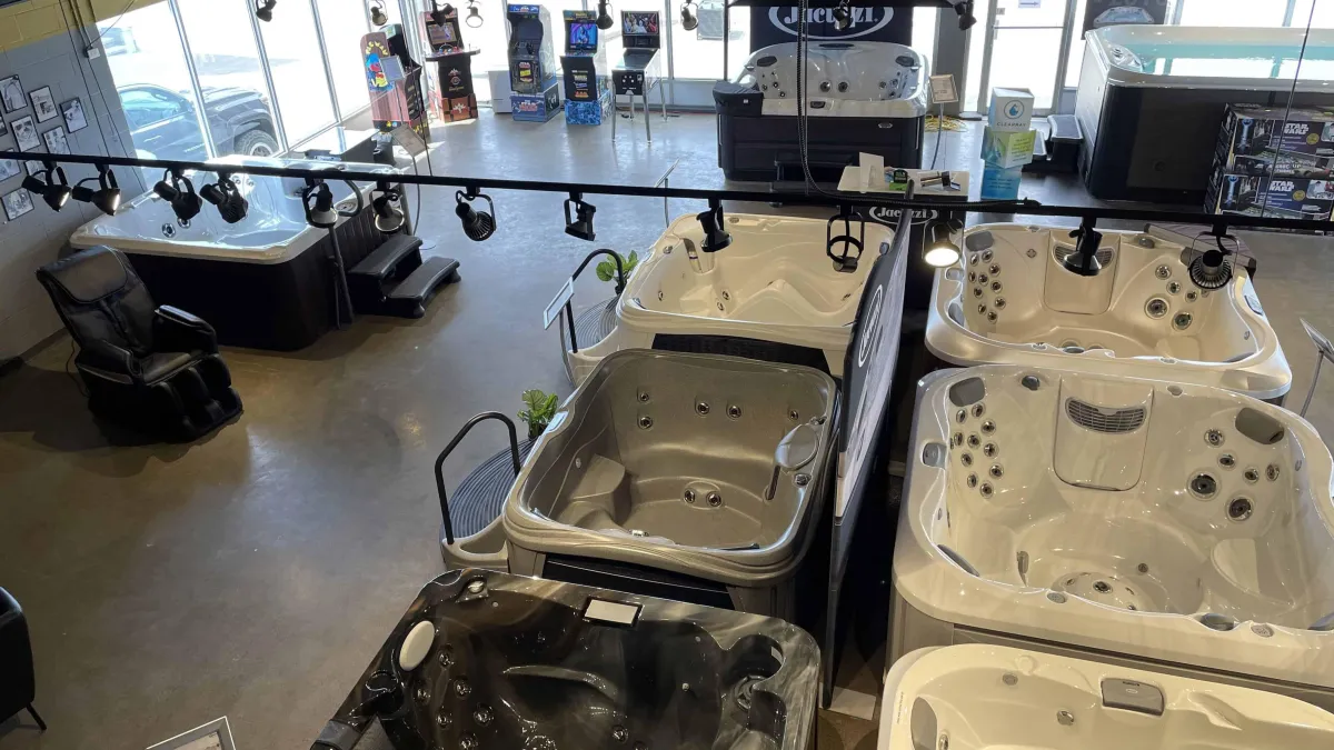Jacuzzi Hot Tubs of Calgary Showroom