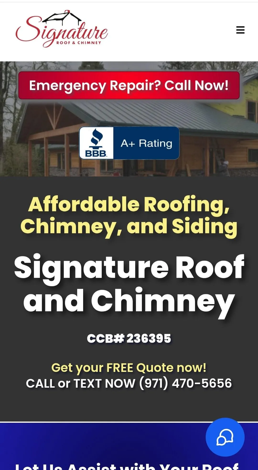 Signature Roof & Chimney for your roofing needs