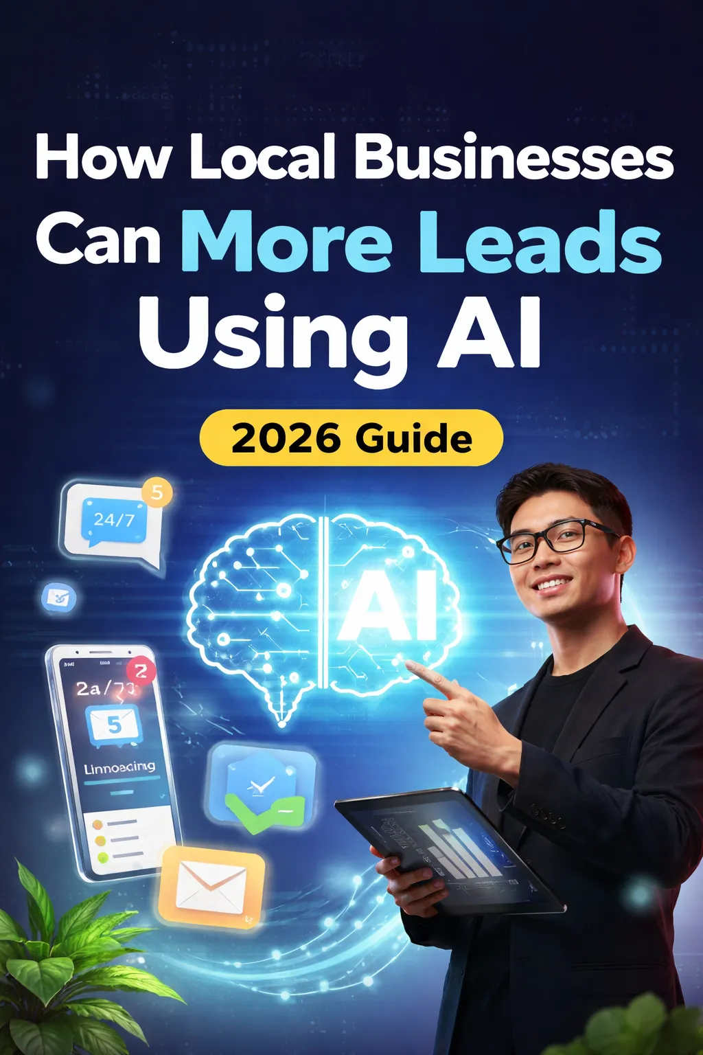AI marketing system helping local businesses generate leads, automate responses, and convert customers using advanced technology