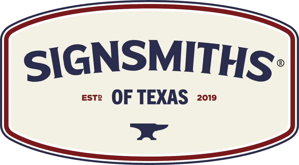SignSmiths of Texas custom signage company logo.