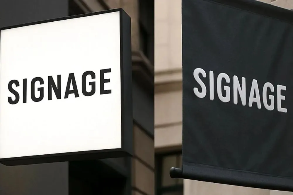 lighted business signs