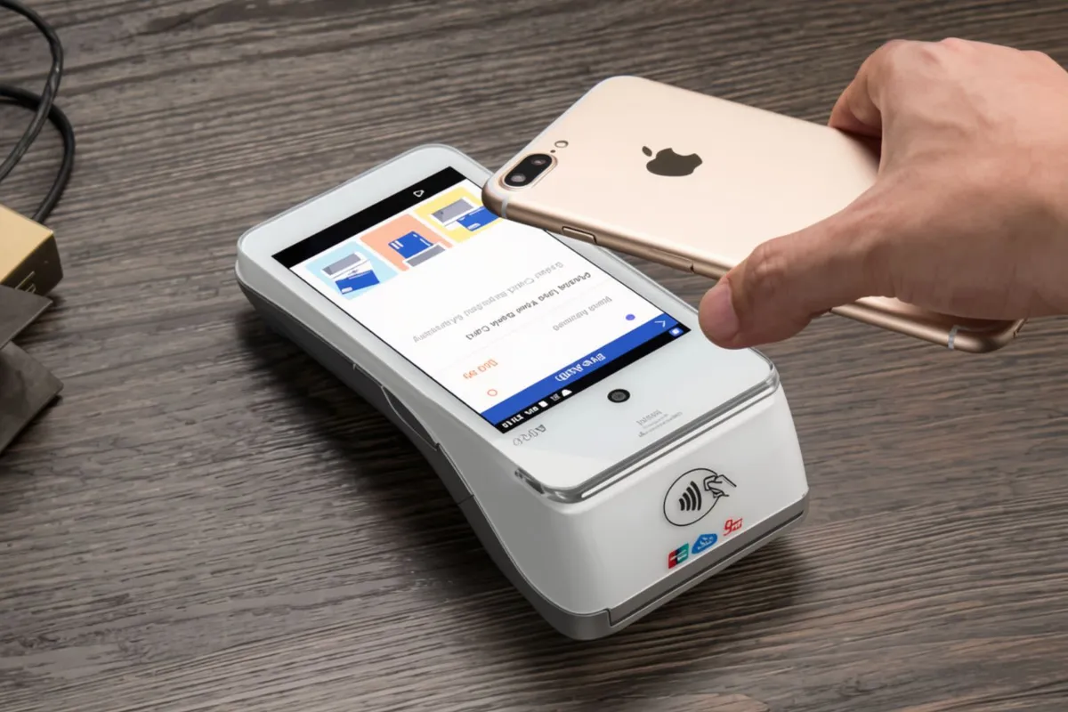 PAX A920 accepting a contactless payment