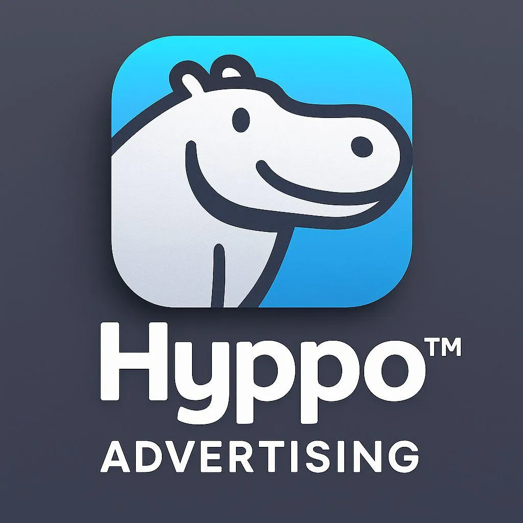 Hyppo Advertising logo featuring a smiling hippo icon, proud partner and Be Good House business