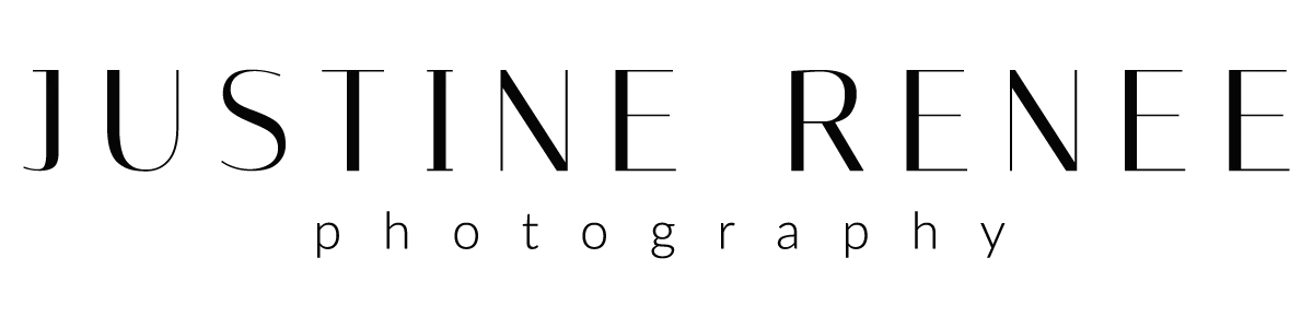 The logo for Justine Renee Photography