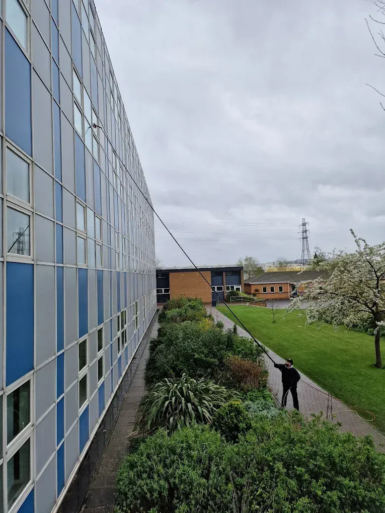 Commercial window cleaning in Bedford