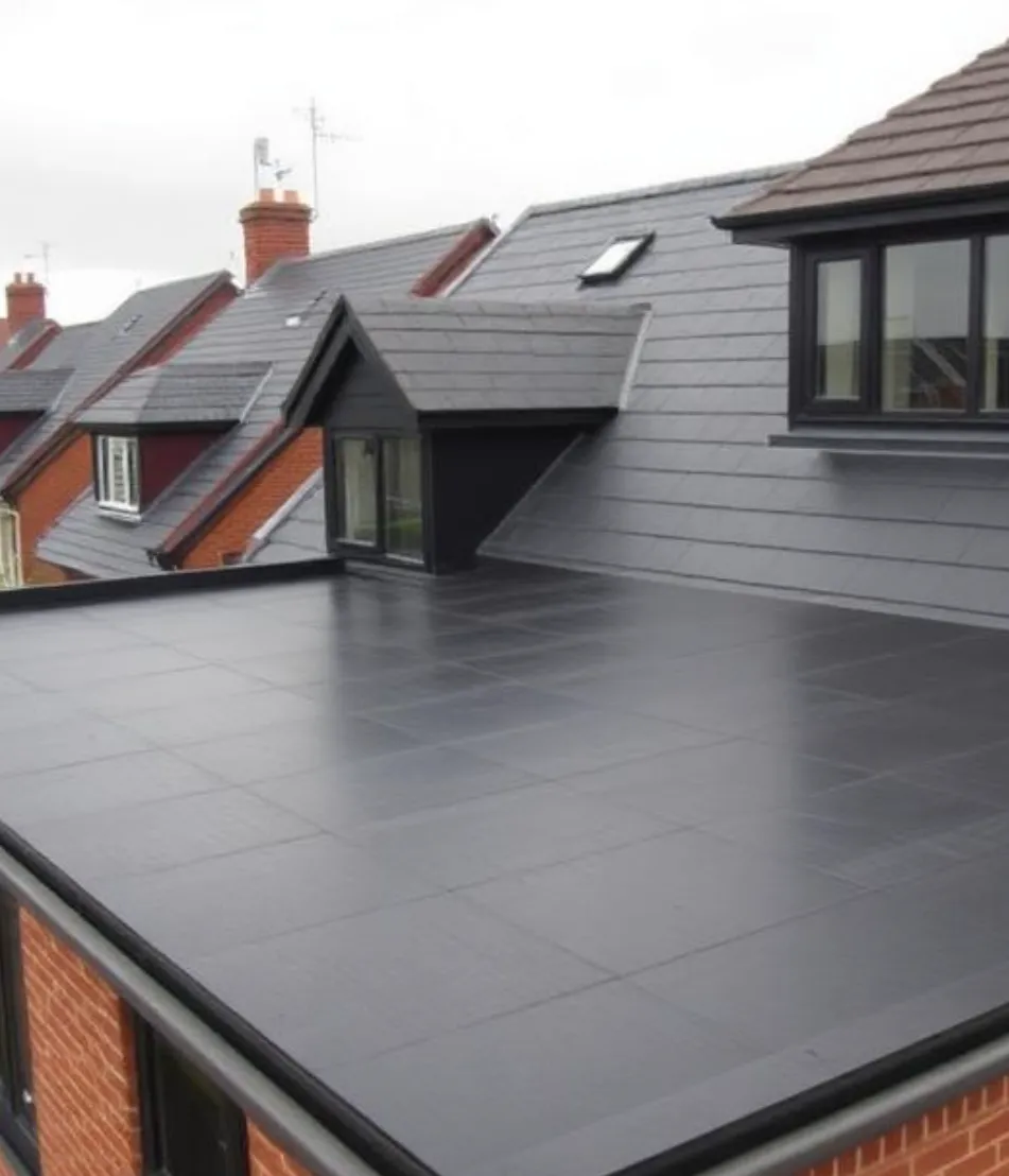 flat roofing installation for new home build in brixham