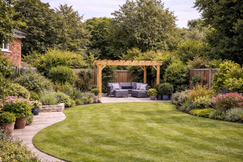 landscaping design for residential garden in brixham