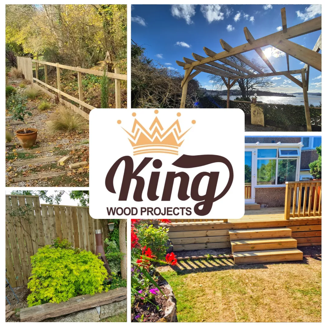 fencing, decking, and more by king wood projects in saltash, plymouth, and surrounding areas