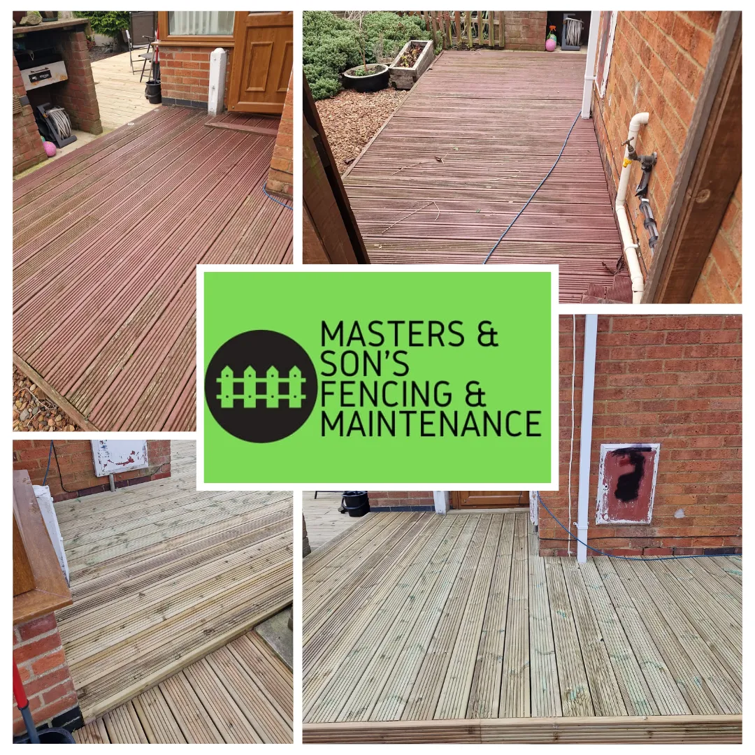 Masters & Son's Fencing & Maintenance Decking Project New Decking