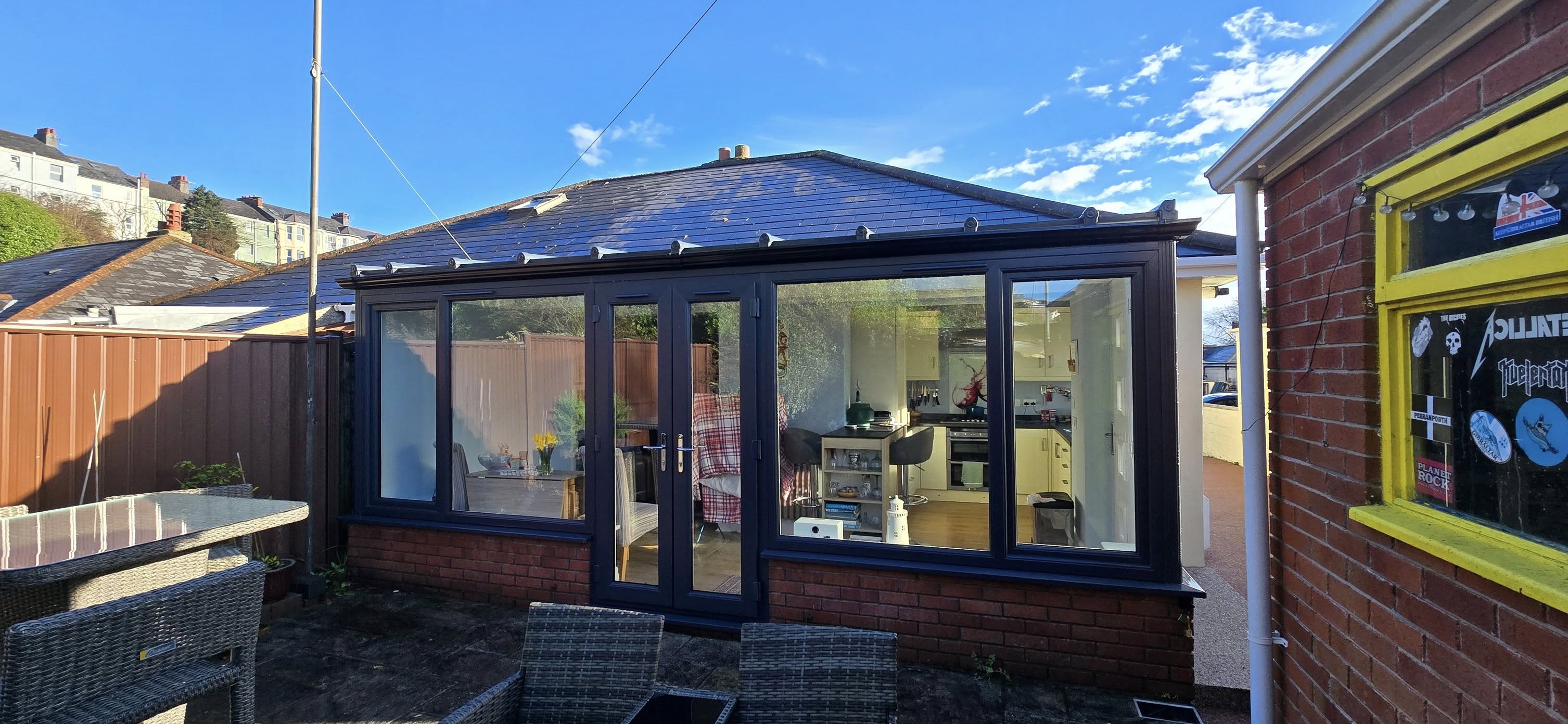 Clean conservatory roof 