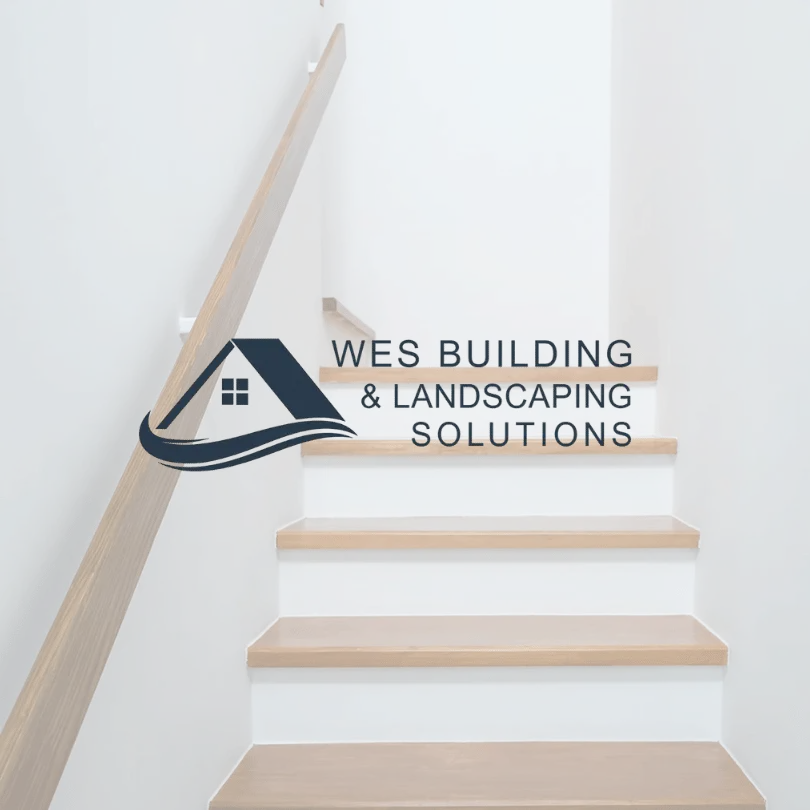 stair installation by wes building and landsaping solutions