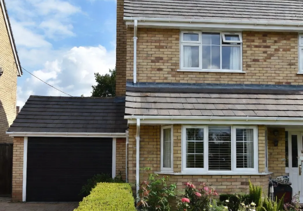 residential house in canterbury with gutters cleaned