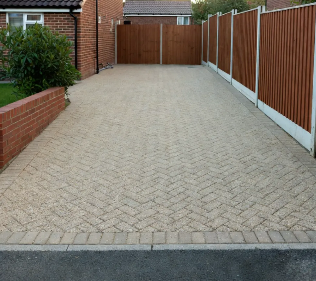 clean driveway in canterbury after pressure washing