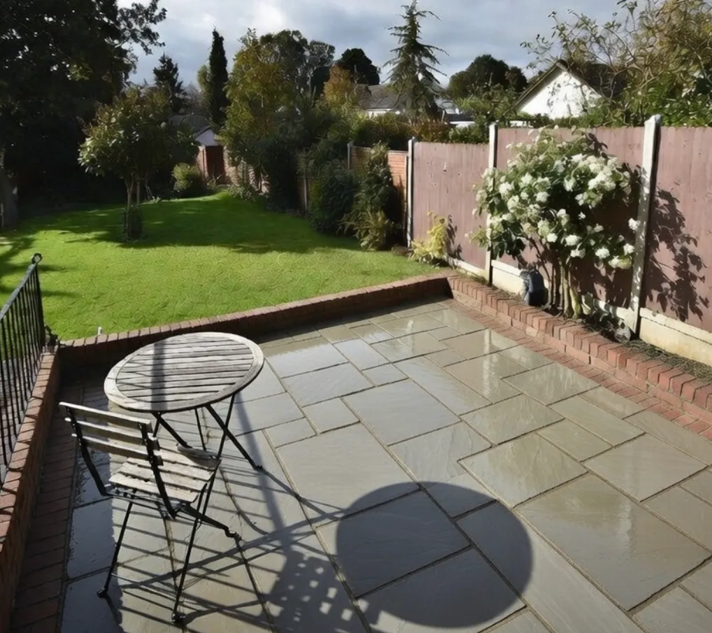 newly pressure washed patio in canterbury