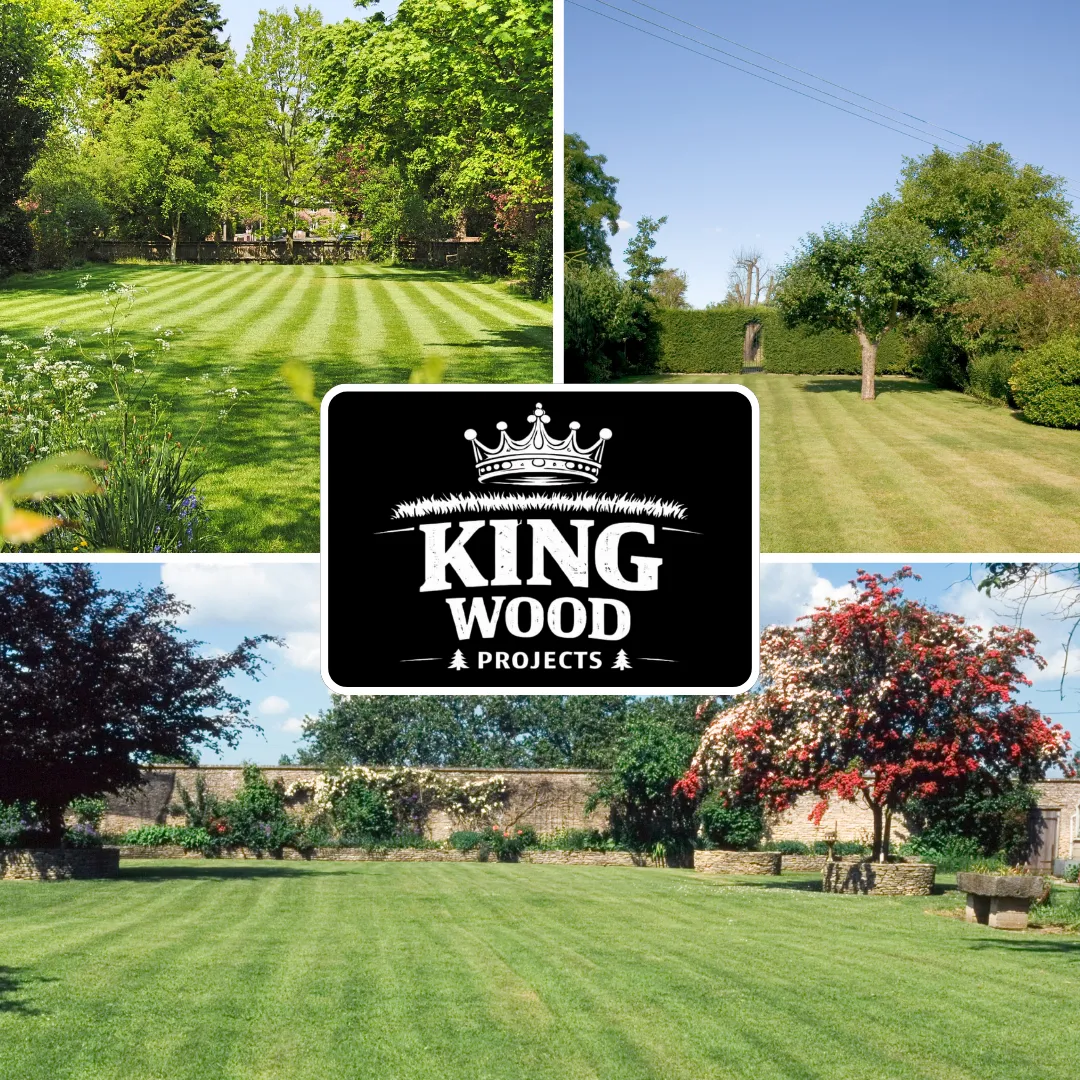 lawn mowing in saltash completed by king wood projects, replacing old fencing