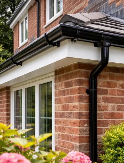 Newly installed fascias and soffits in Brixham to prevent leaks