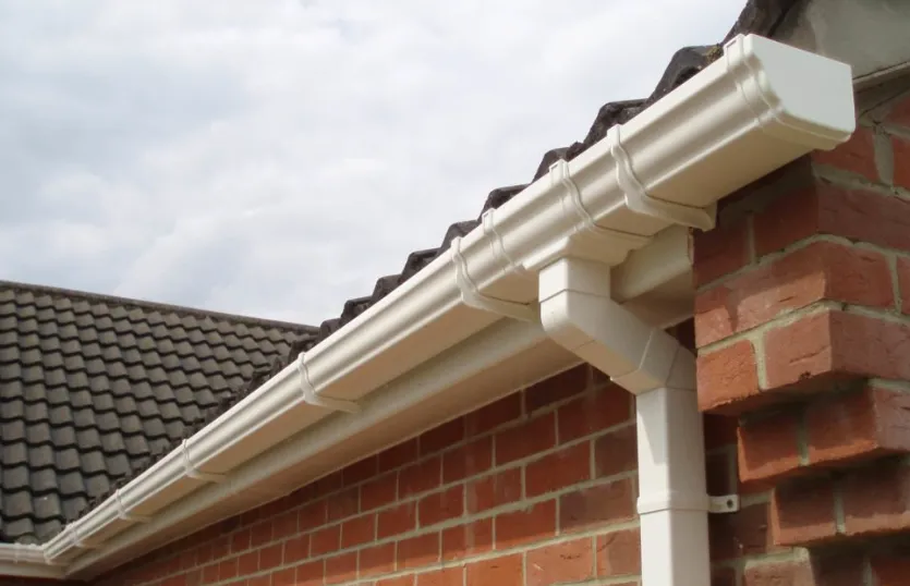 close up of newly installed gutter on residential property in Brixham