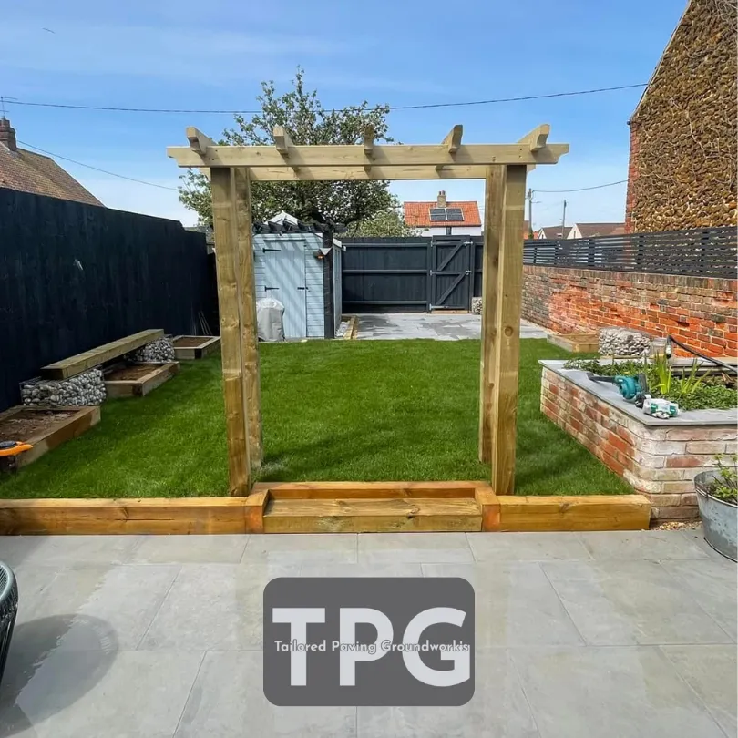 pergola building in heacham