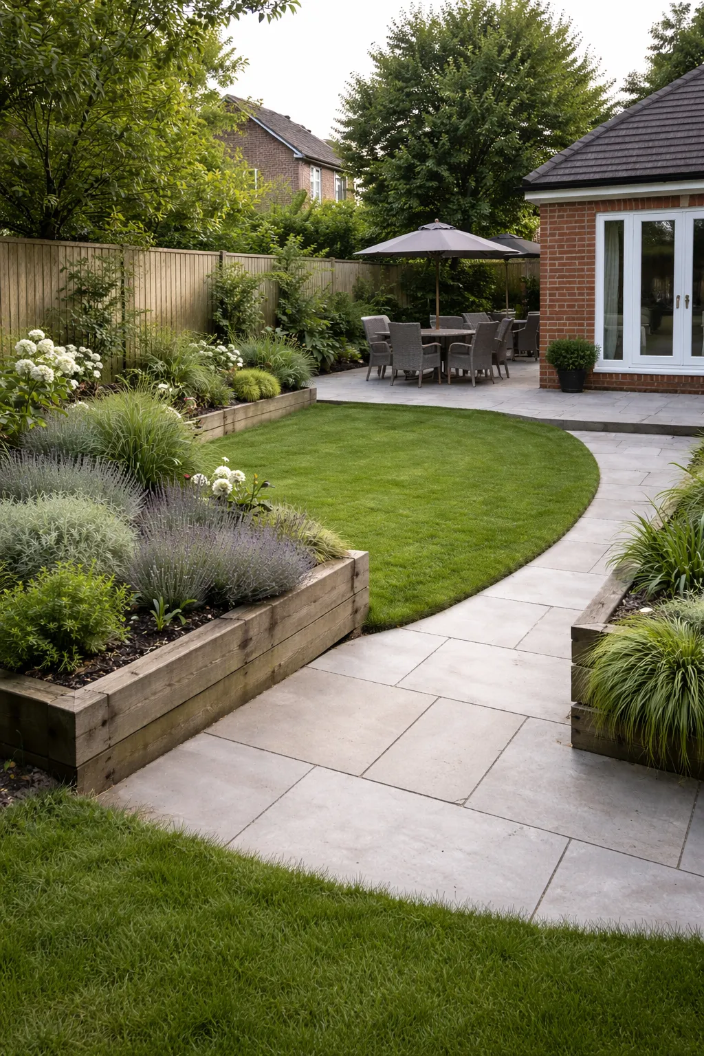 newly landscaped garden in Brixham by build south west