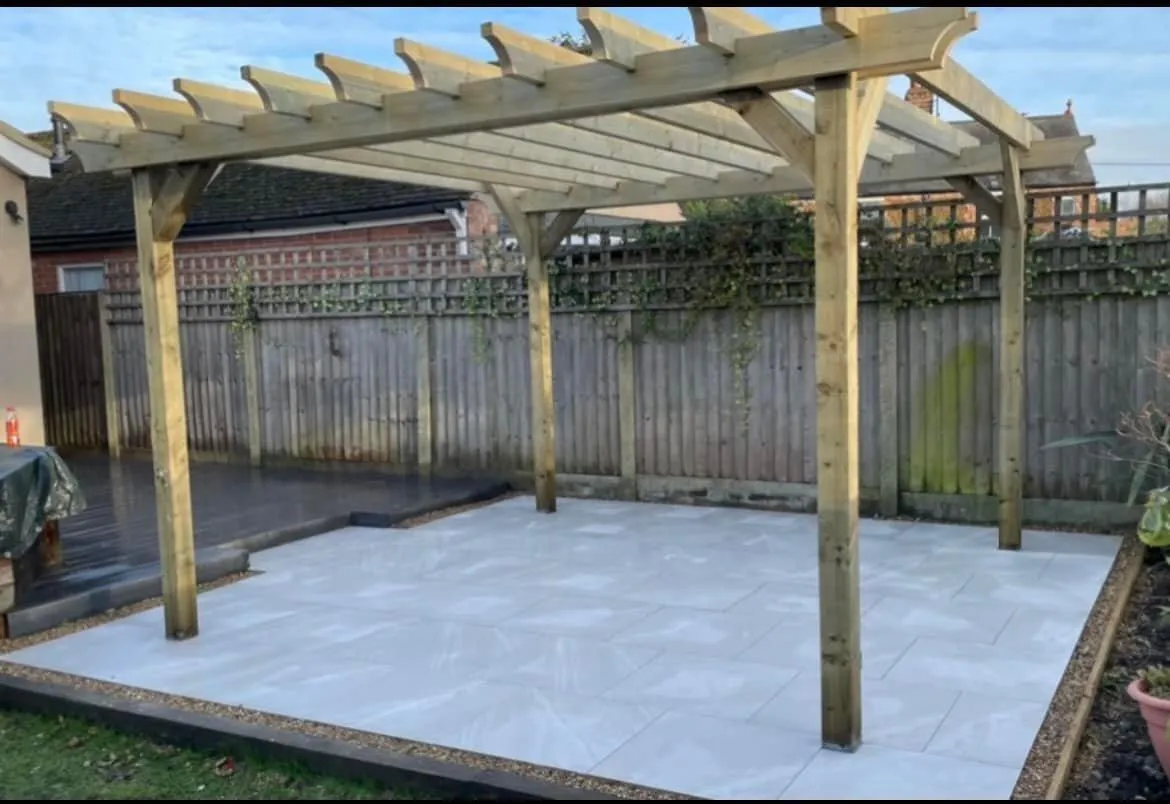 outdoor structures in heacham by tailored paving and groundworks