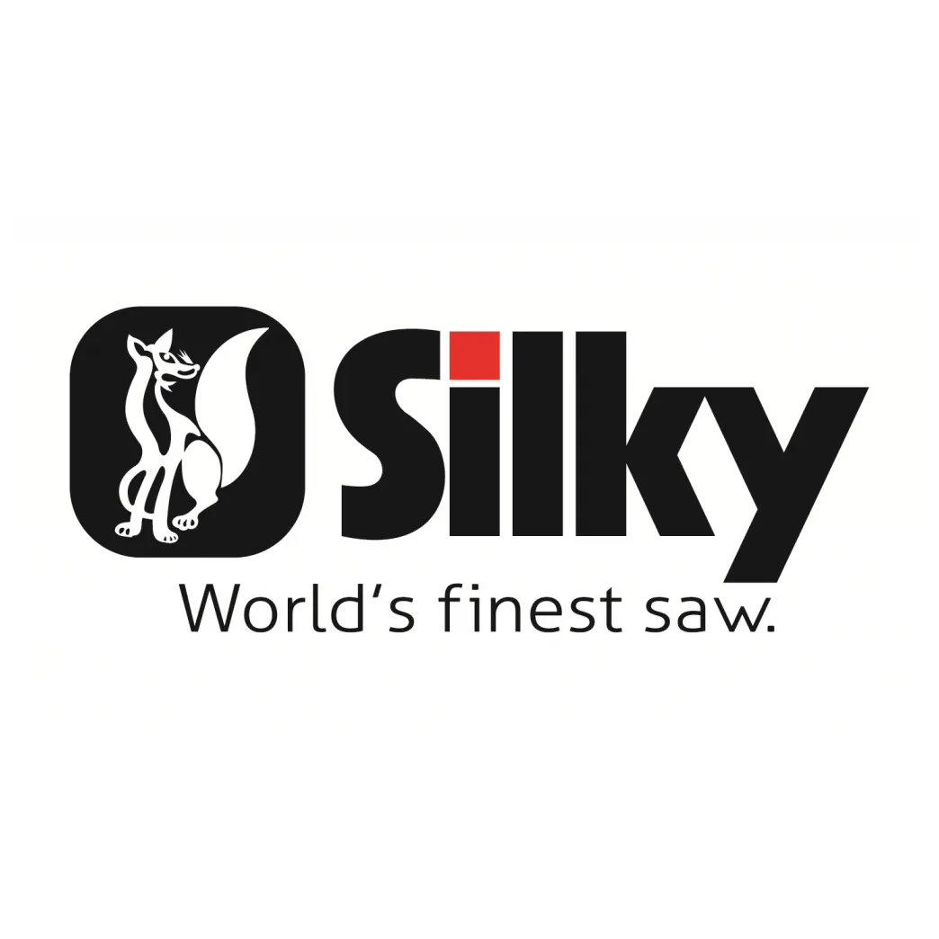 Silky saws company logo with fox icon and tagline World’s finest saw