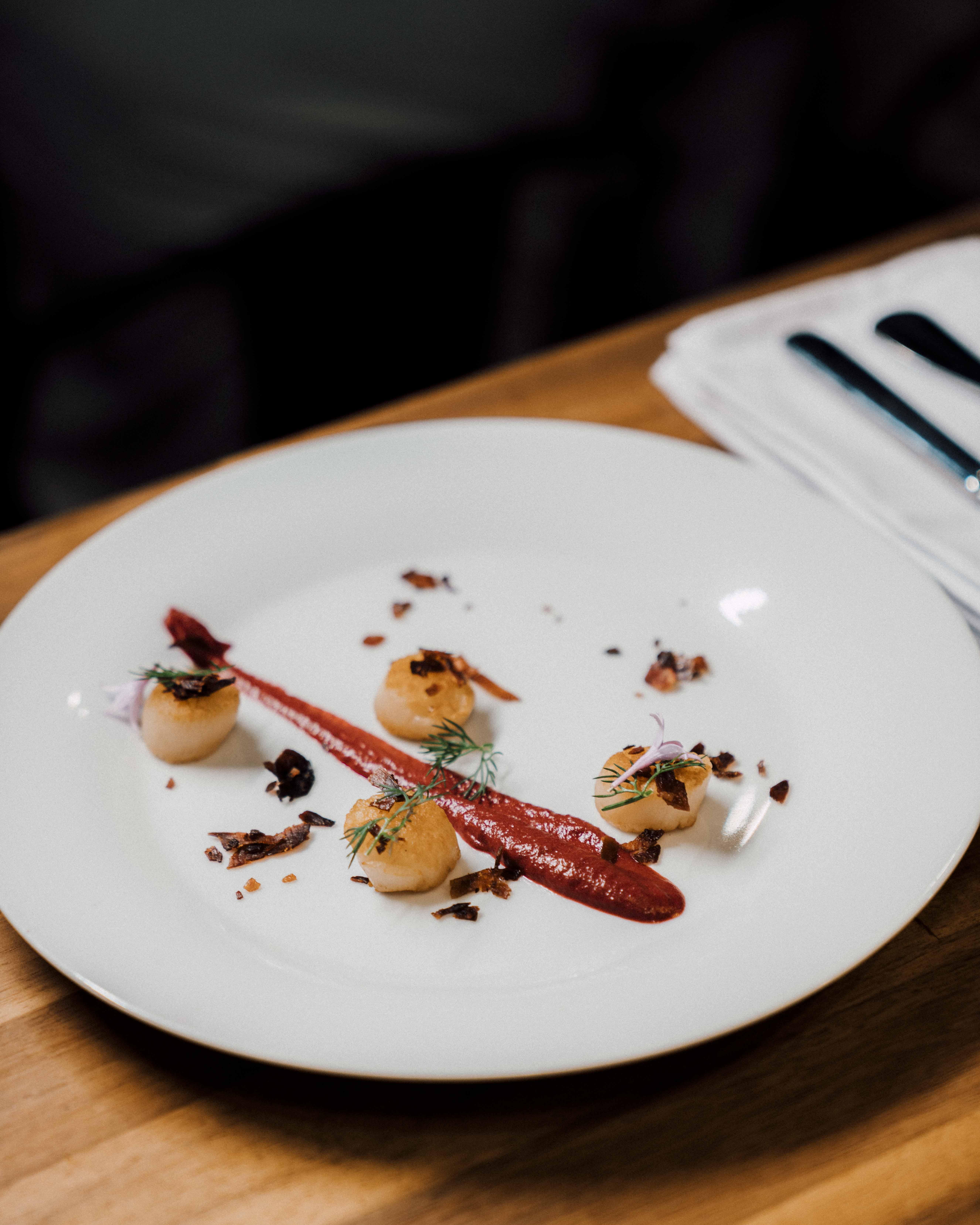 Fine dining plated dish