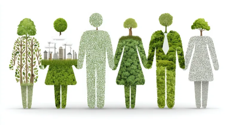 a group of people doing yoga in a park