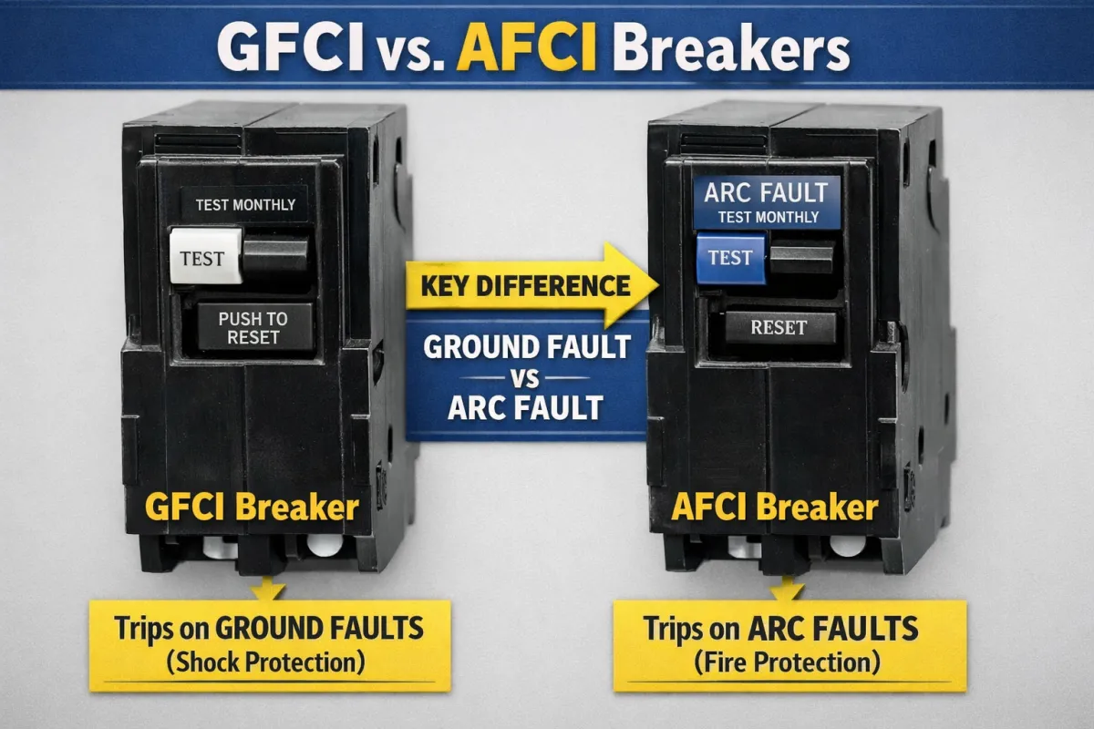 GFCI and AFCI Breakers — What Tupelo Homeowners Need to Know