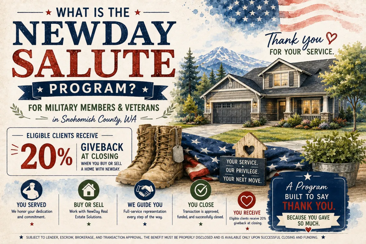 What Is the NewDay Salute Program for Military Members and Veterans in Snohomish County?