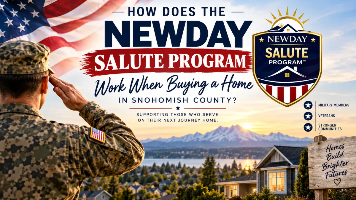 How Does the NewDay Salute Program Work When Buying a Home in Snohomish County?