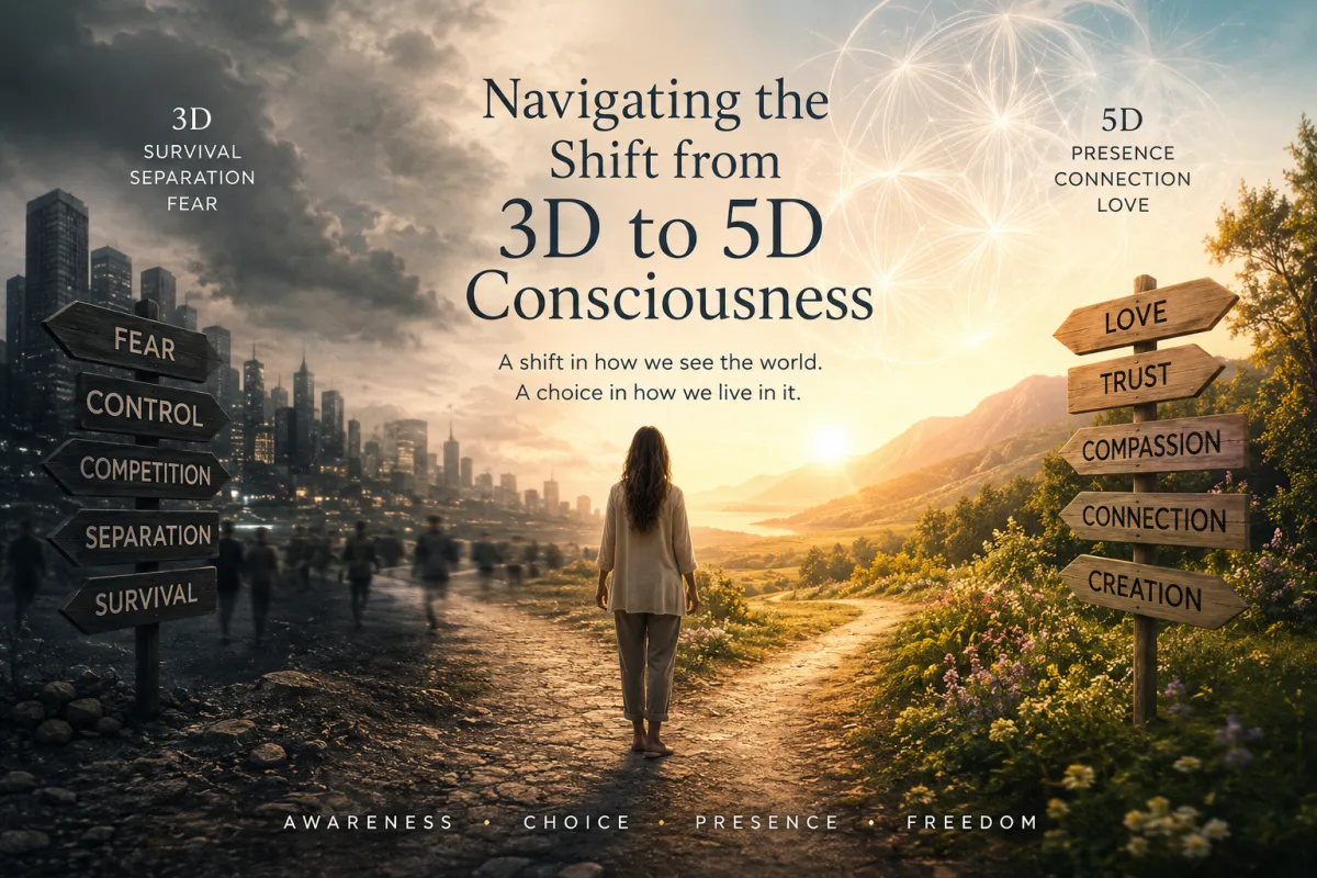 Navigating the Shift from 3D to 5D Consciousness