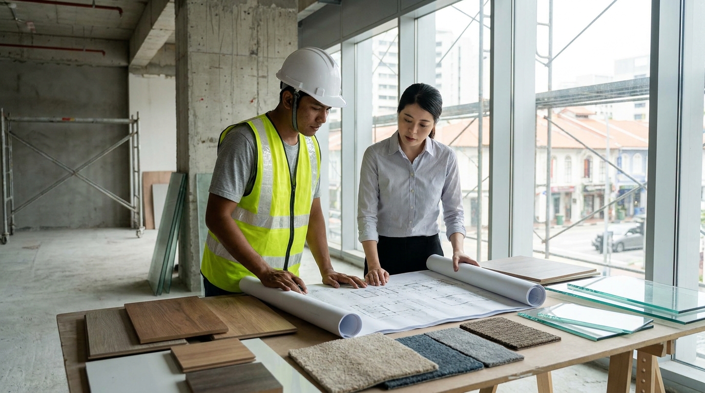 Office renovation in Singapore