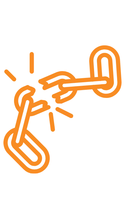 chains breaking showing freedom from porn