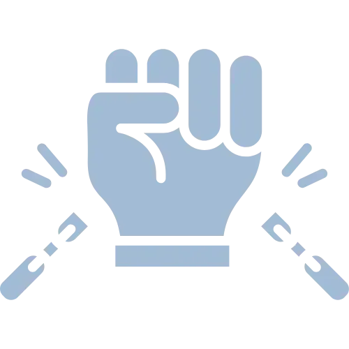 hand free from chains